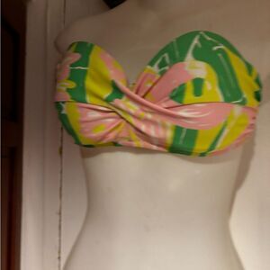 Lilly Pulitzer Target Bikini Top logo bathing suit bra swimsuit bikini halter